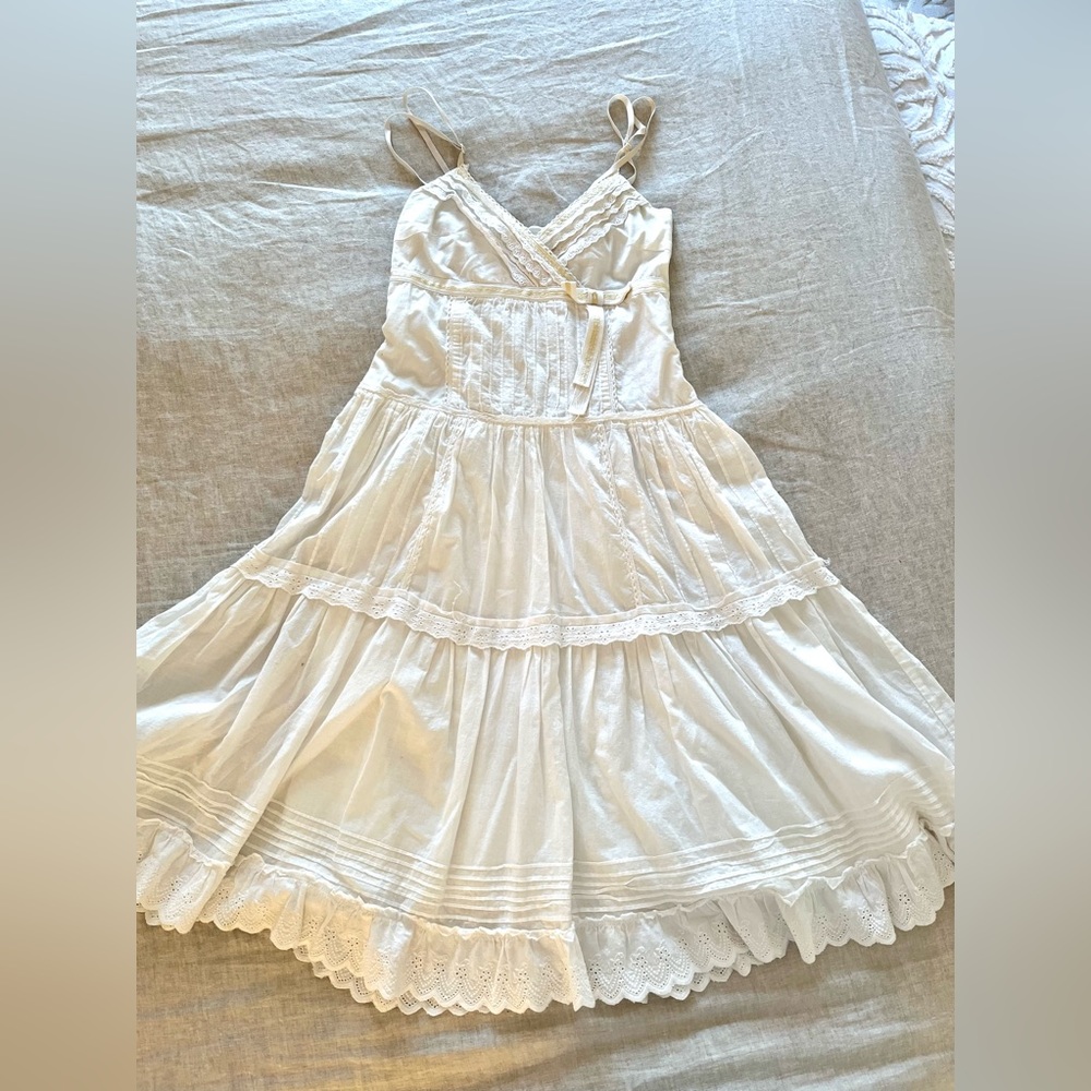 White cotton dress